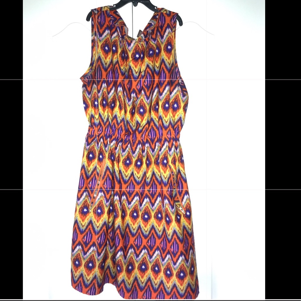 Colorful knee length dress